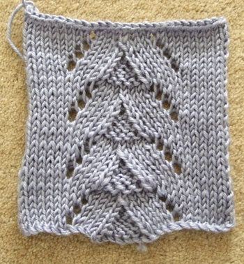 Stocking Stitch with Lace Panel